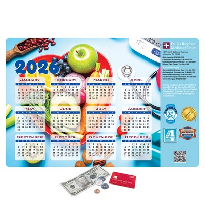 Vynex® Heavy Duty Calendar Counter Mat-12"x18"x1/8"